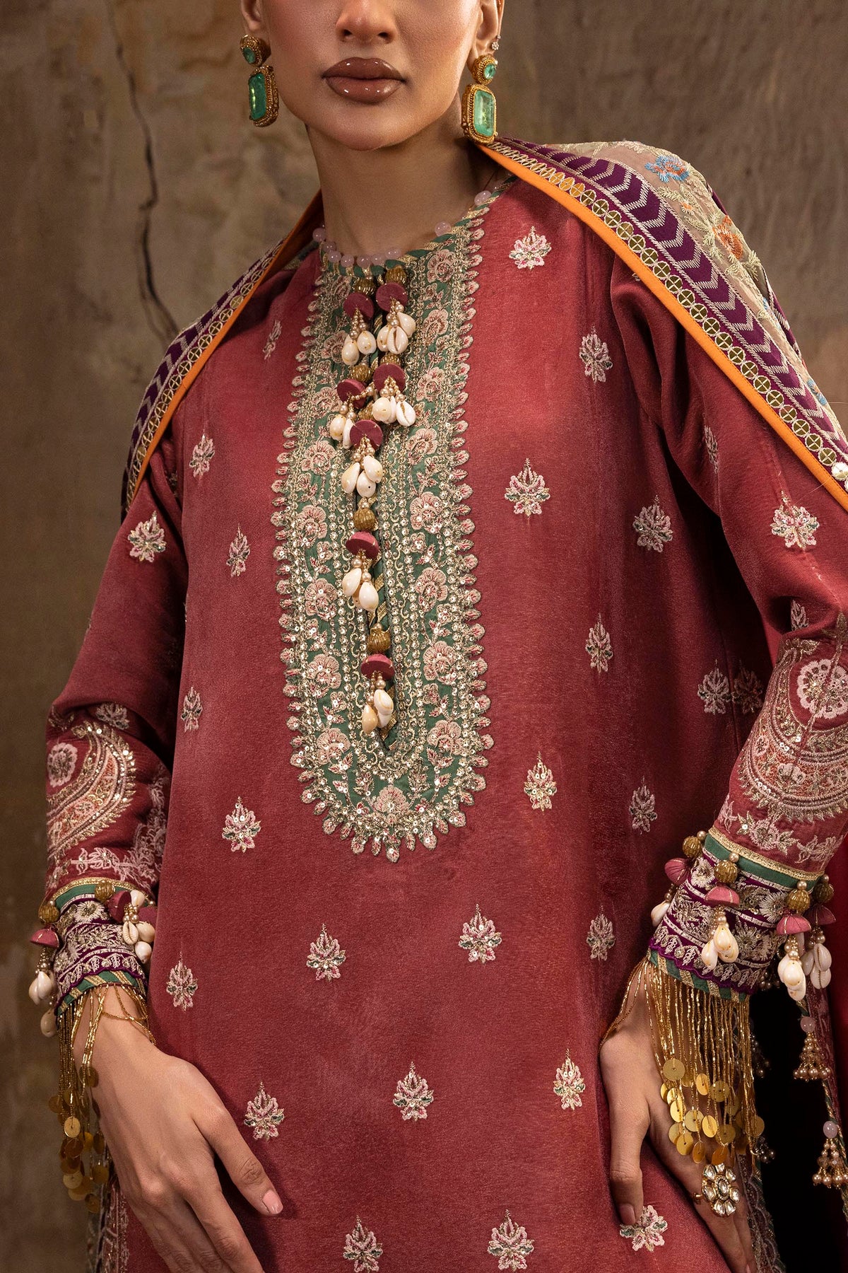 Unstitched Printed 3 Piece Velvet Suit