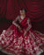 Fire brick Printed lehanga choli (B-382)