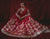 Fire brick Printed lehanga choli (B-382)