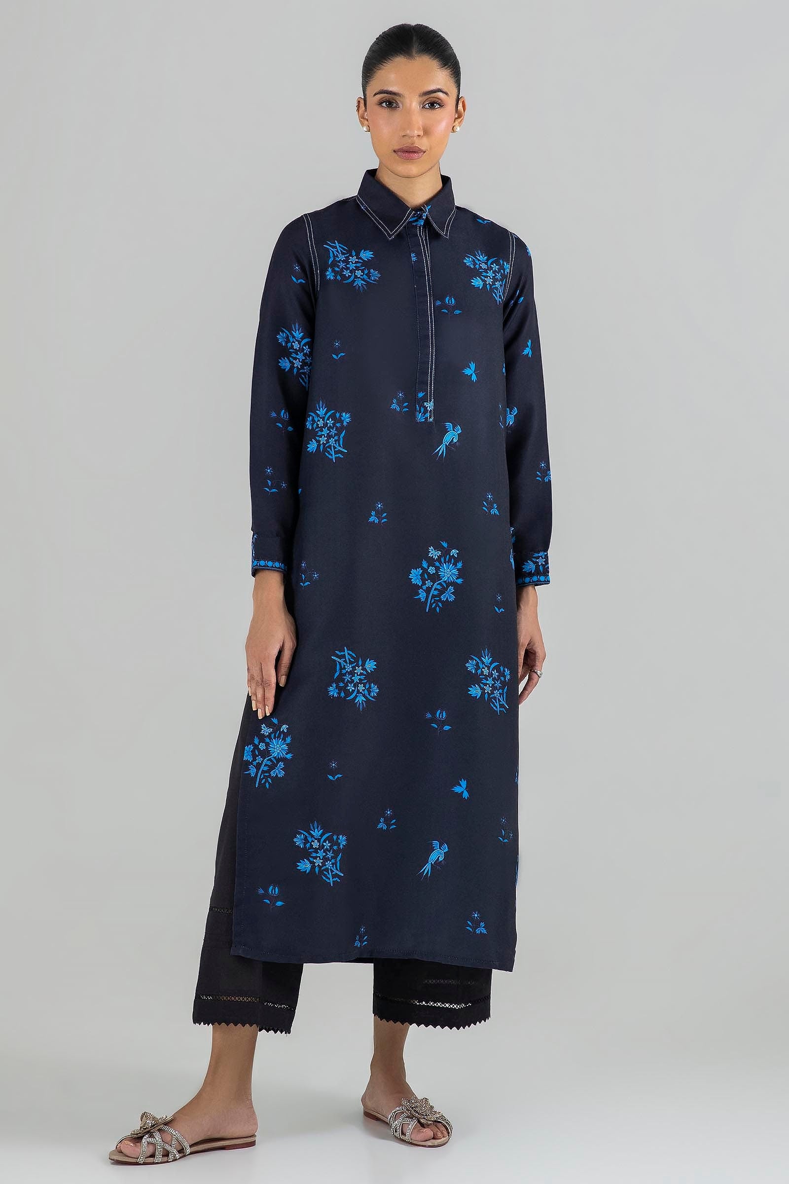 Stitched Basic Printed Shirt