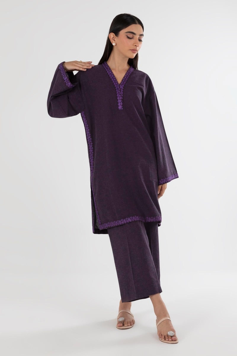 Stitched Embroidered Yarn Dyed Shirt Main image