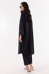 Stitched Black Printed Shirt + Culotte