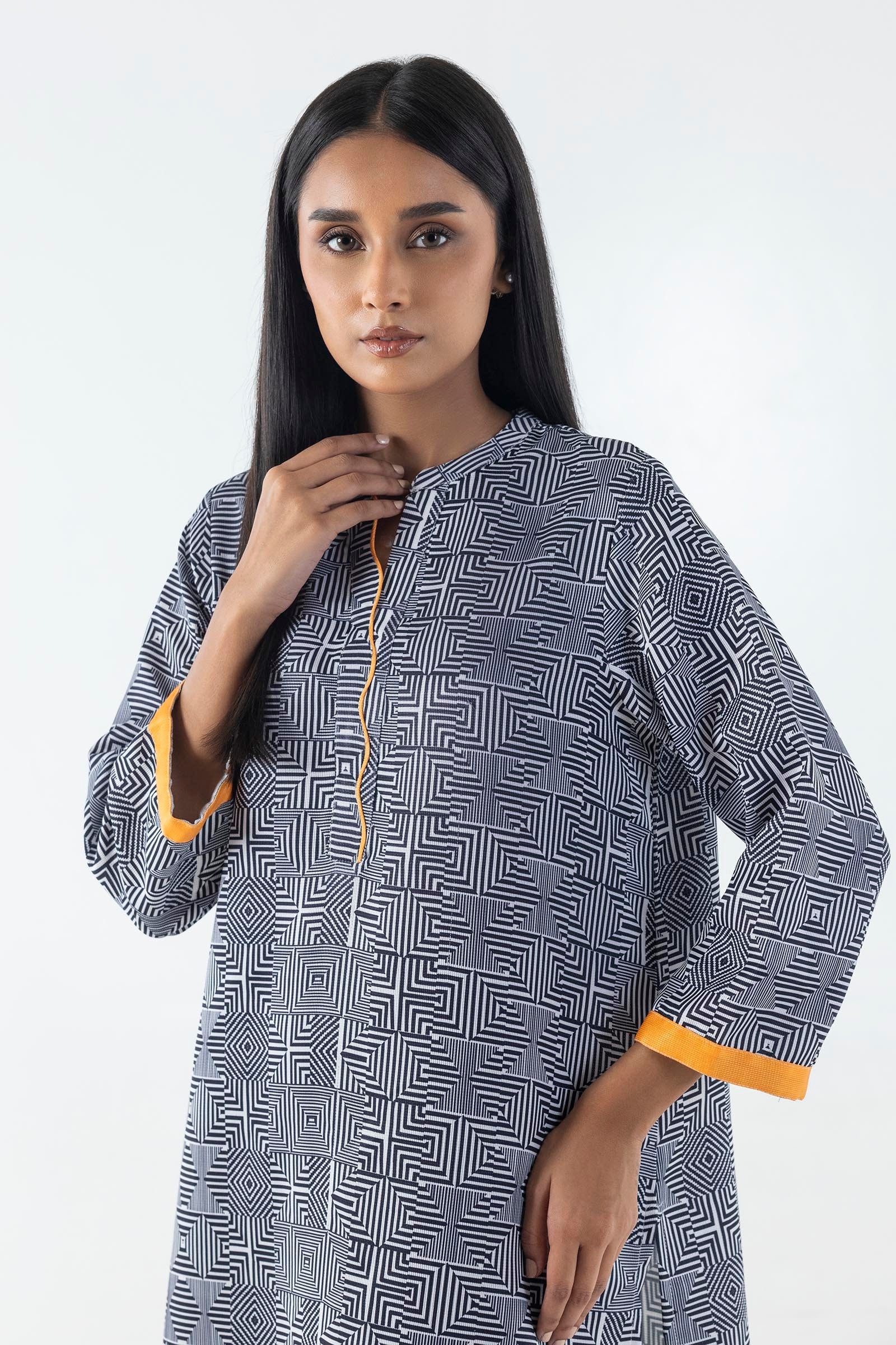Stitched Basic Printed Shirt Secondary image