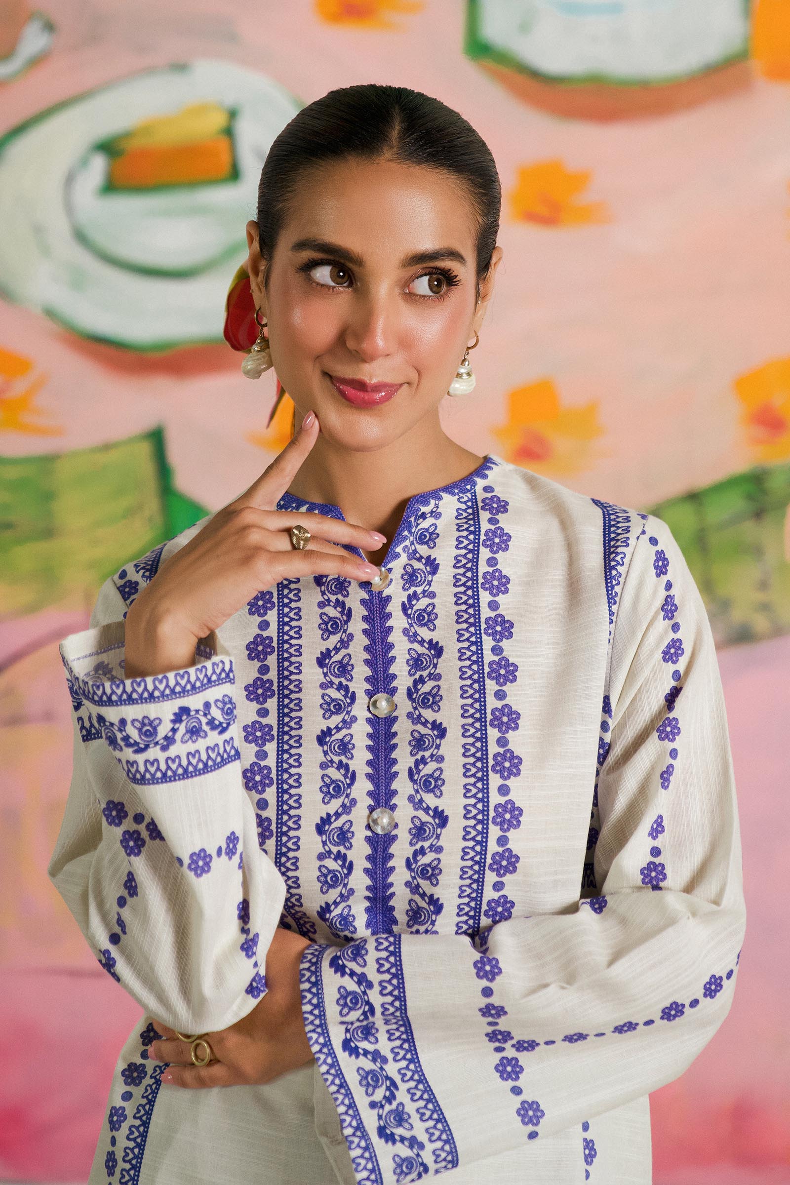 Stitched Basic Printed Shirt Secondary image