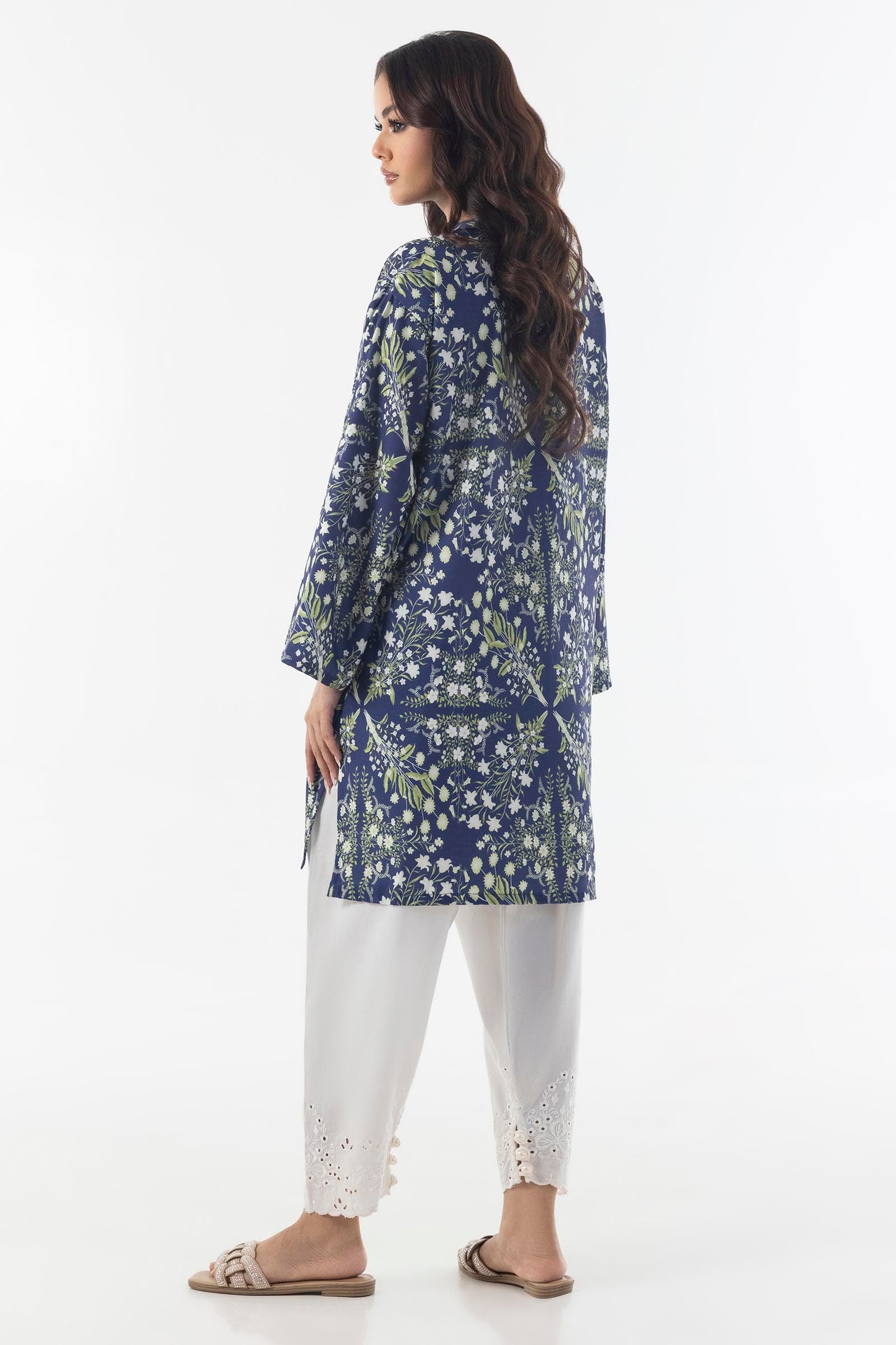 Stitched Boxy Printed Shirt