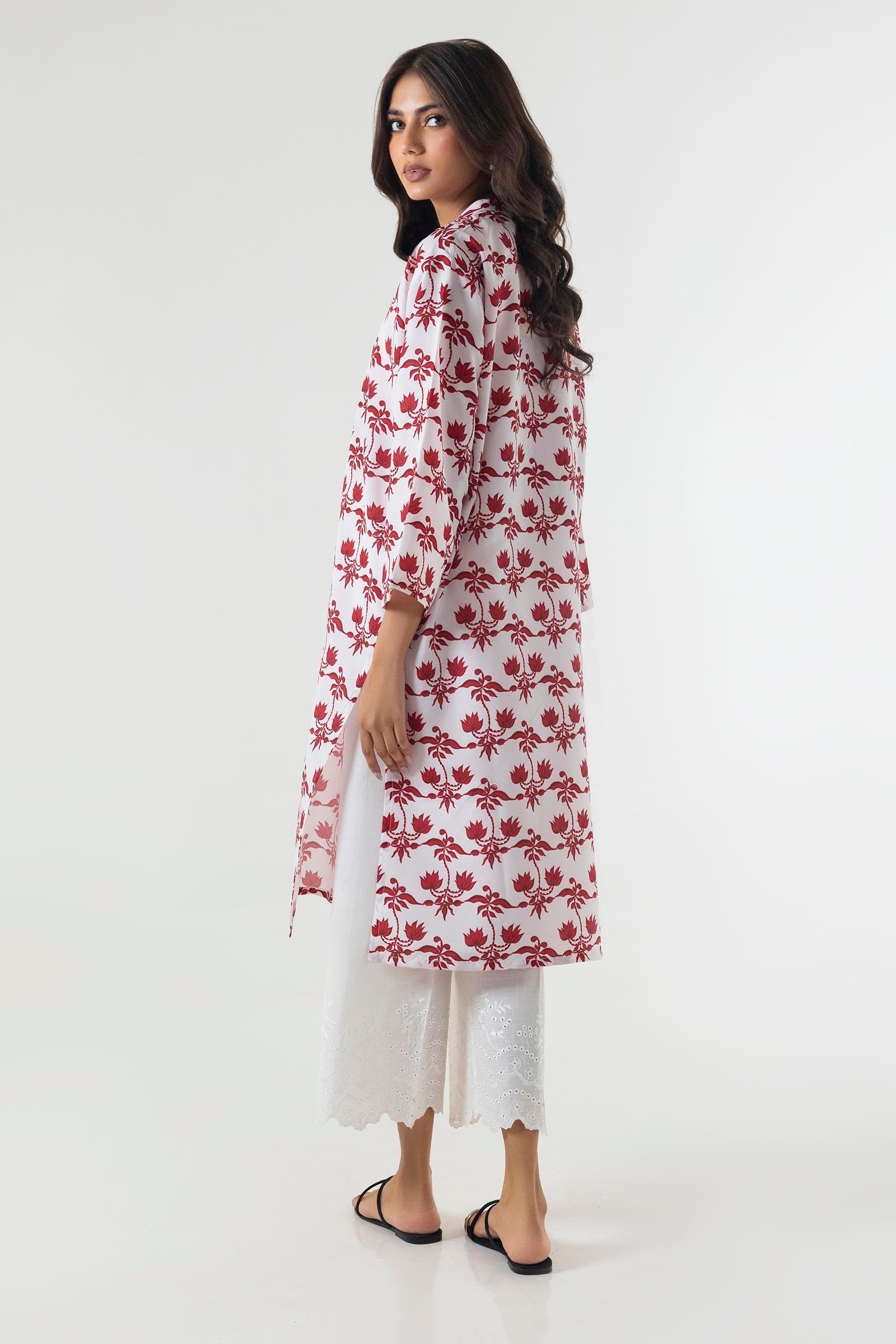 Stitched Boxy Printed Shirt Secondary image