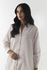 Stitched Cream Printed Shirt