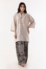 Stitched Black & White Basic Printed Shirt