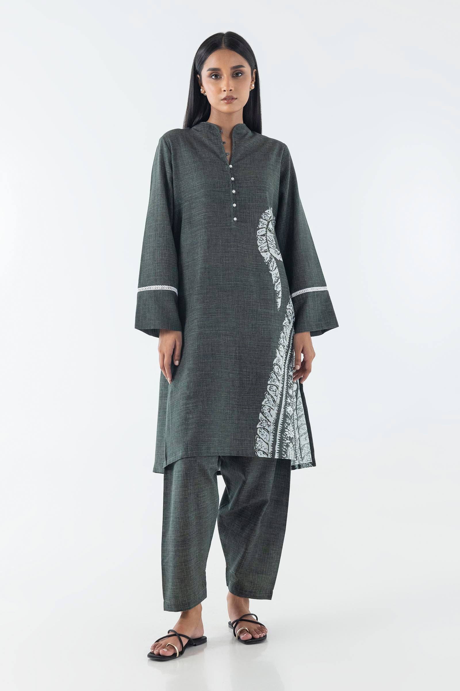 Stitched Basic Printed Shirt + Shalwar Main image