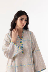 Stitched Boxy Printed Shirt+Shalwar