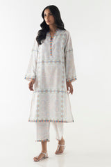 Stitched Basic Printed Shirt + Culotte