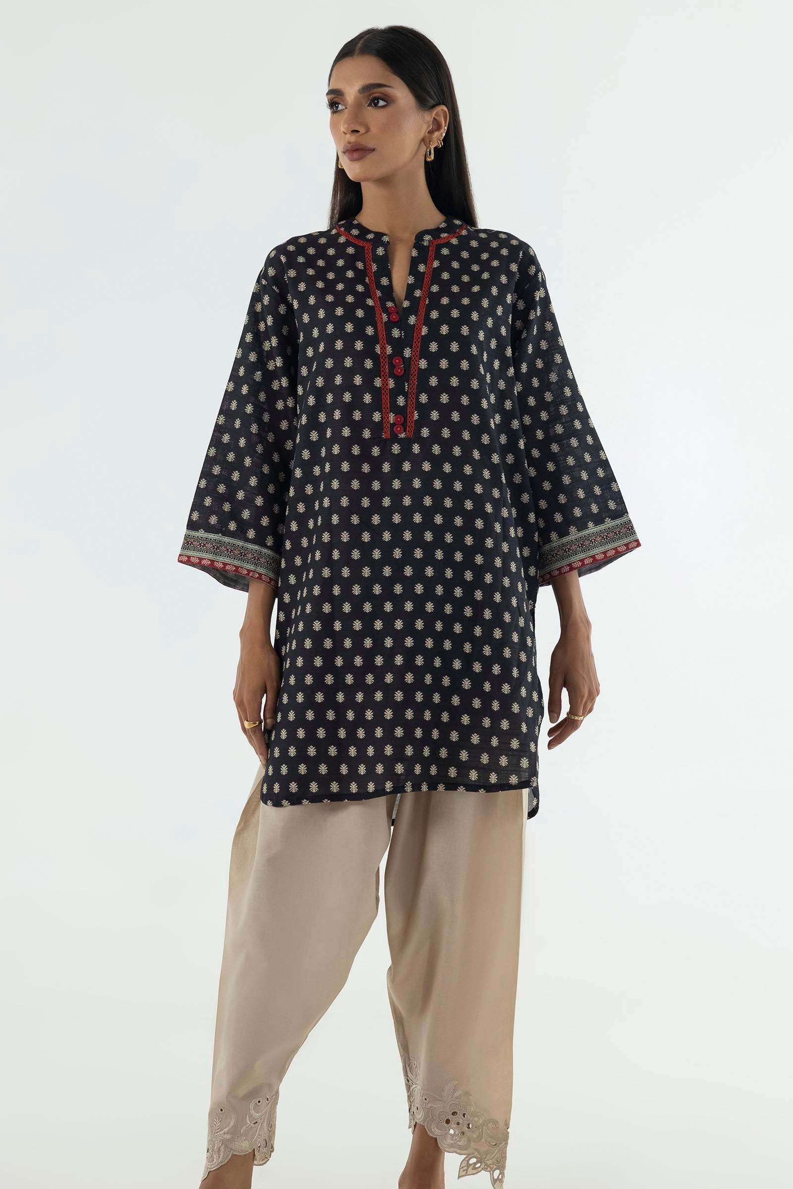 Stitched Basic Printed Shirt Secondary image