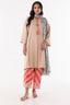Stitched Beige Printed Shirt + Culotte