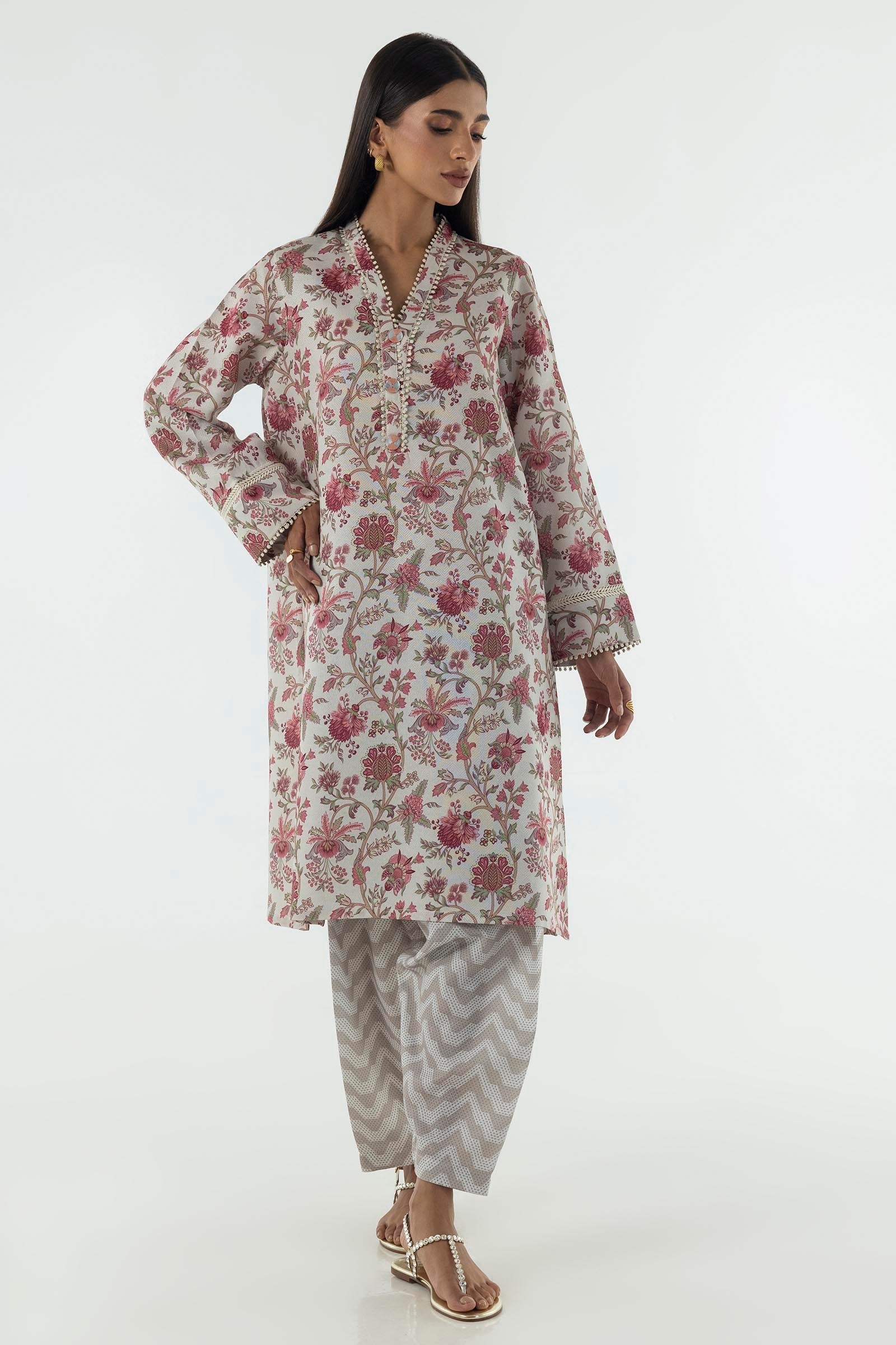 Stitched Multi Basic Shirt + Shalwar Secondary image