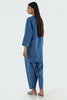 Stitched Blue Printed Shirt + Shalwar