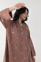 Stitched Basic Embroidered Shirt + Culotte