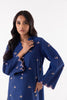 Stitched Blue Embroidered Shirt + Culotte