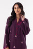 Stitched Purple Embroidered Shirt + Culotte