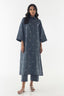 Stitched Grey Embroidered Shirt + Culotte