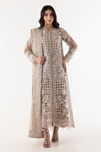 Stitched A-line Embroidered Shirt + Culotte + Dupatta