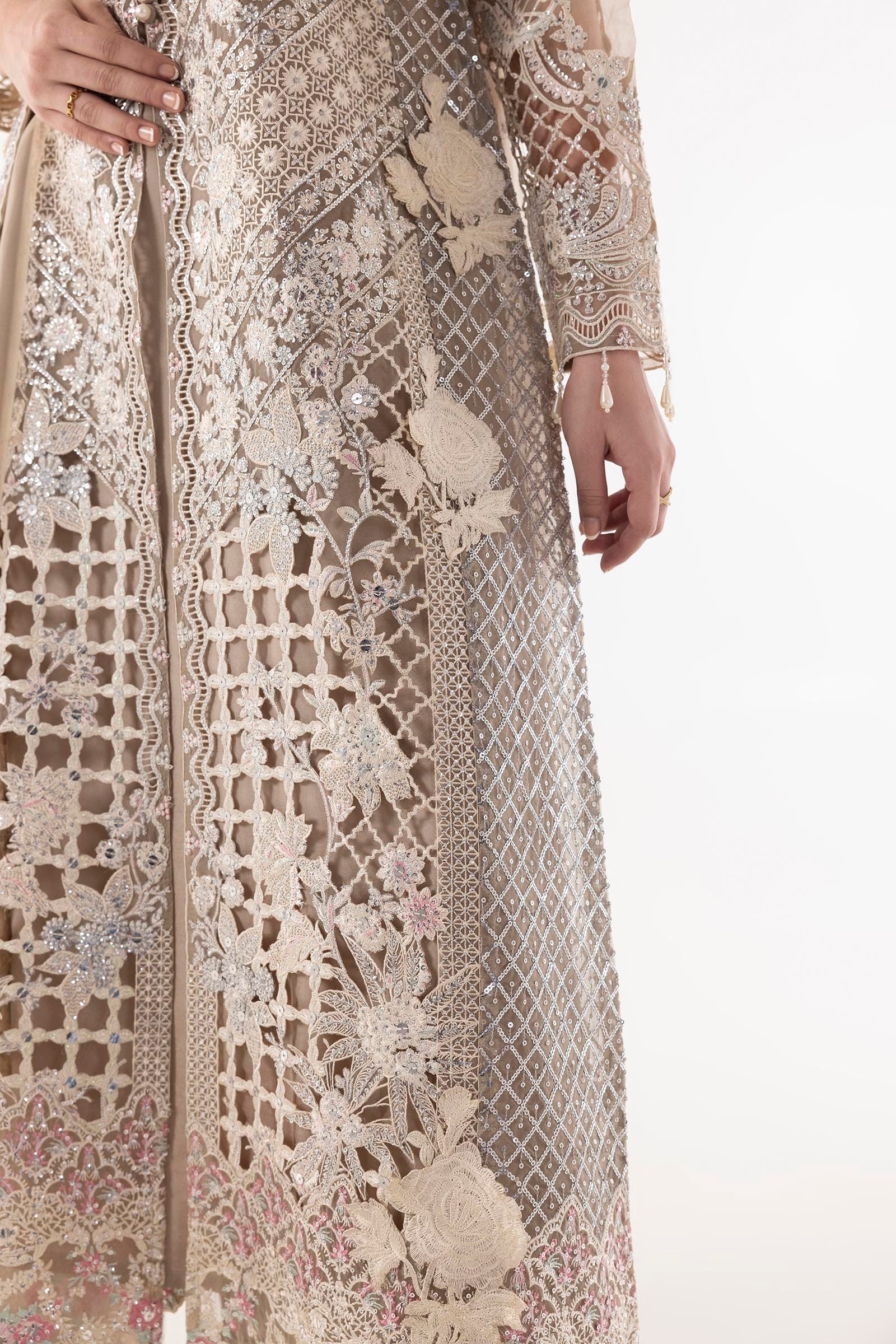 Stitched A-line Embroidered Shirt + Culotte + Dupatta Secondary image