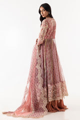 Stitched Pink Embroidered Shirt + Dupatta