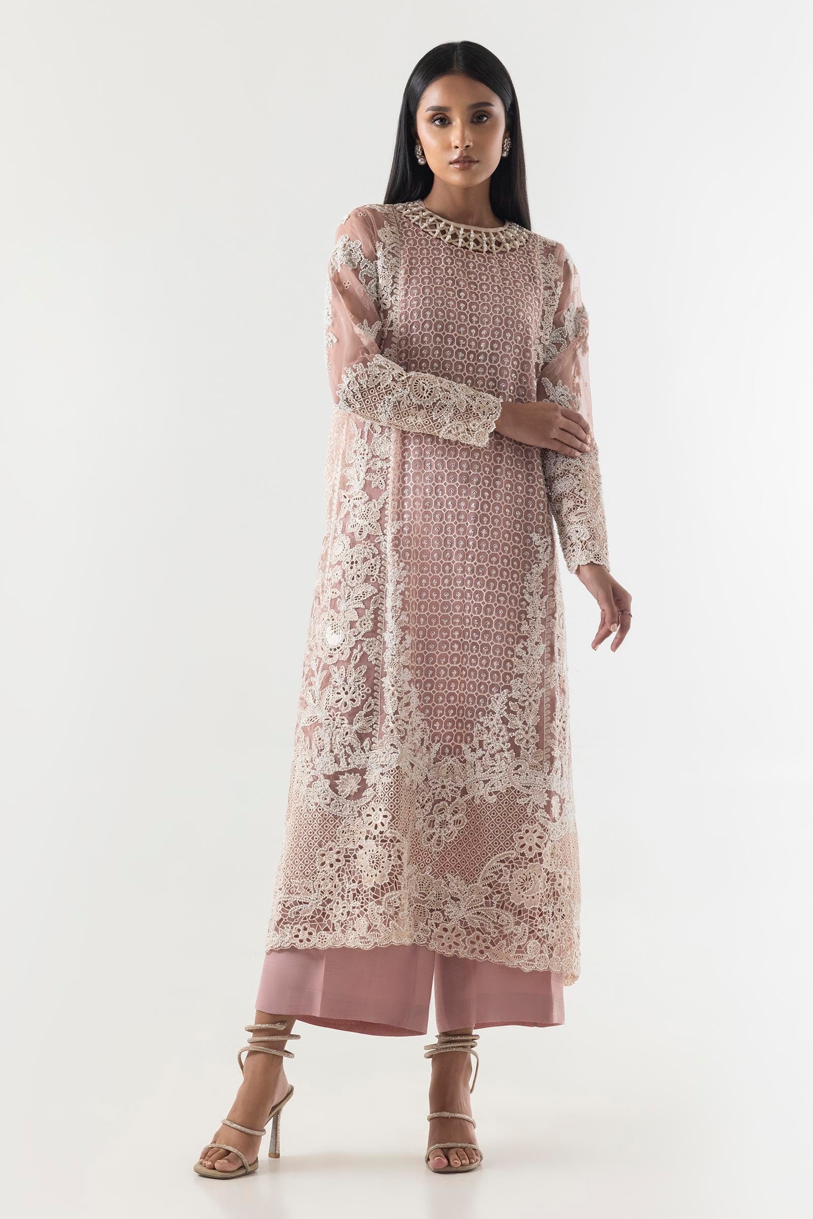 Stitched Lilac Embroidered Shirt + Culotte Secondary image