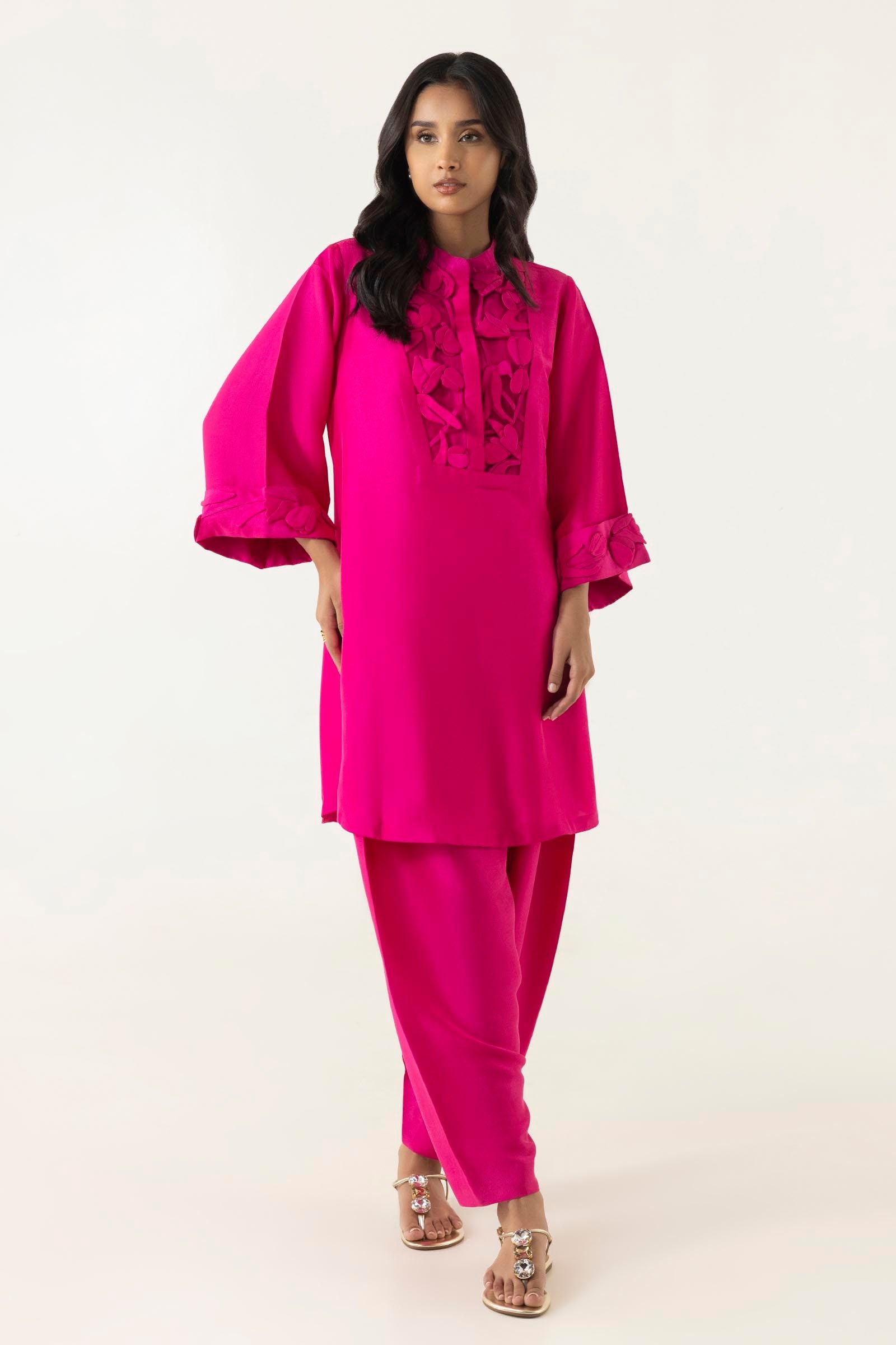 Stitched A-Line Luxury Pret Shirt + Bottom