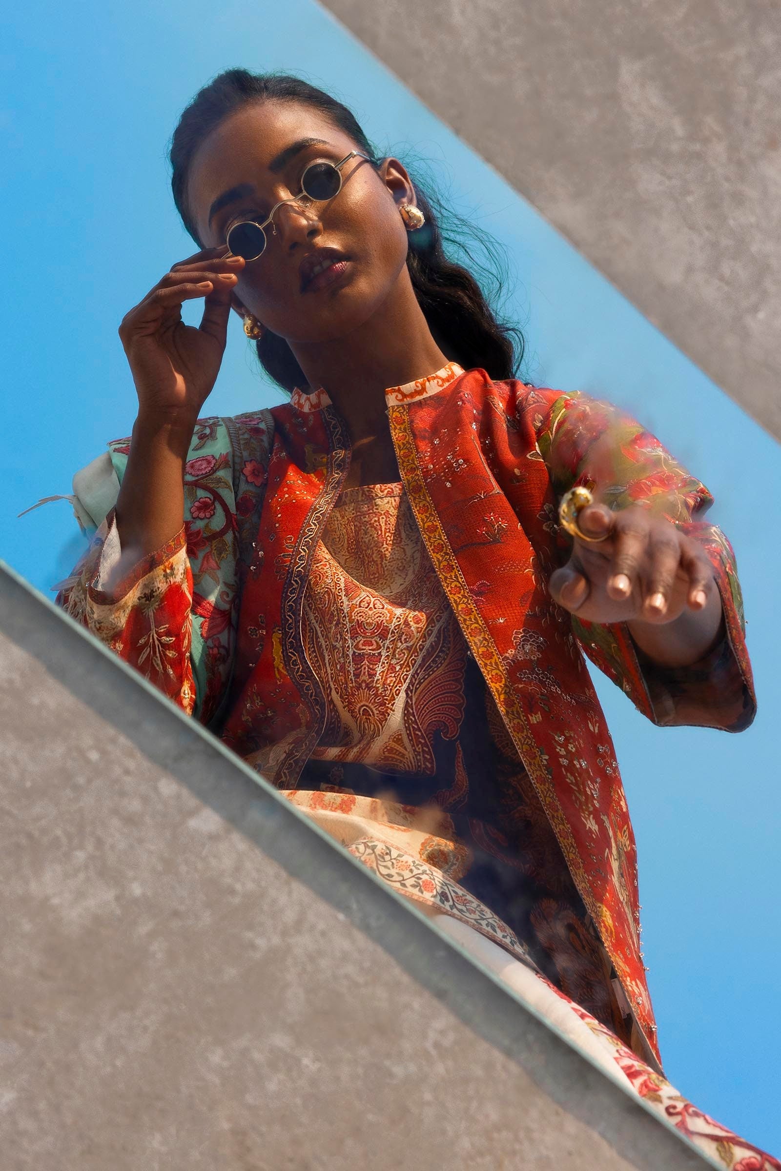 Stitched Animal Printed Shirt + Bottom Secondary image