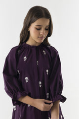 Stitched Kids Purple Basic Shirt + Shalwar