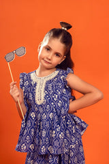 Stitched Kids Blue Shirt + Bottom