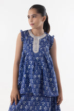 Stitched Kids Blue Shirt + Bottom