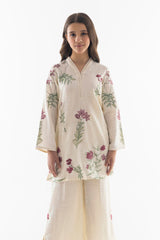 Stitched Kids Floral Basic Shirt + Culotte