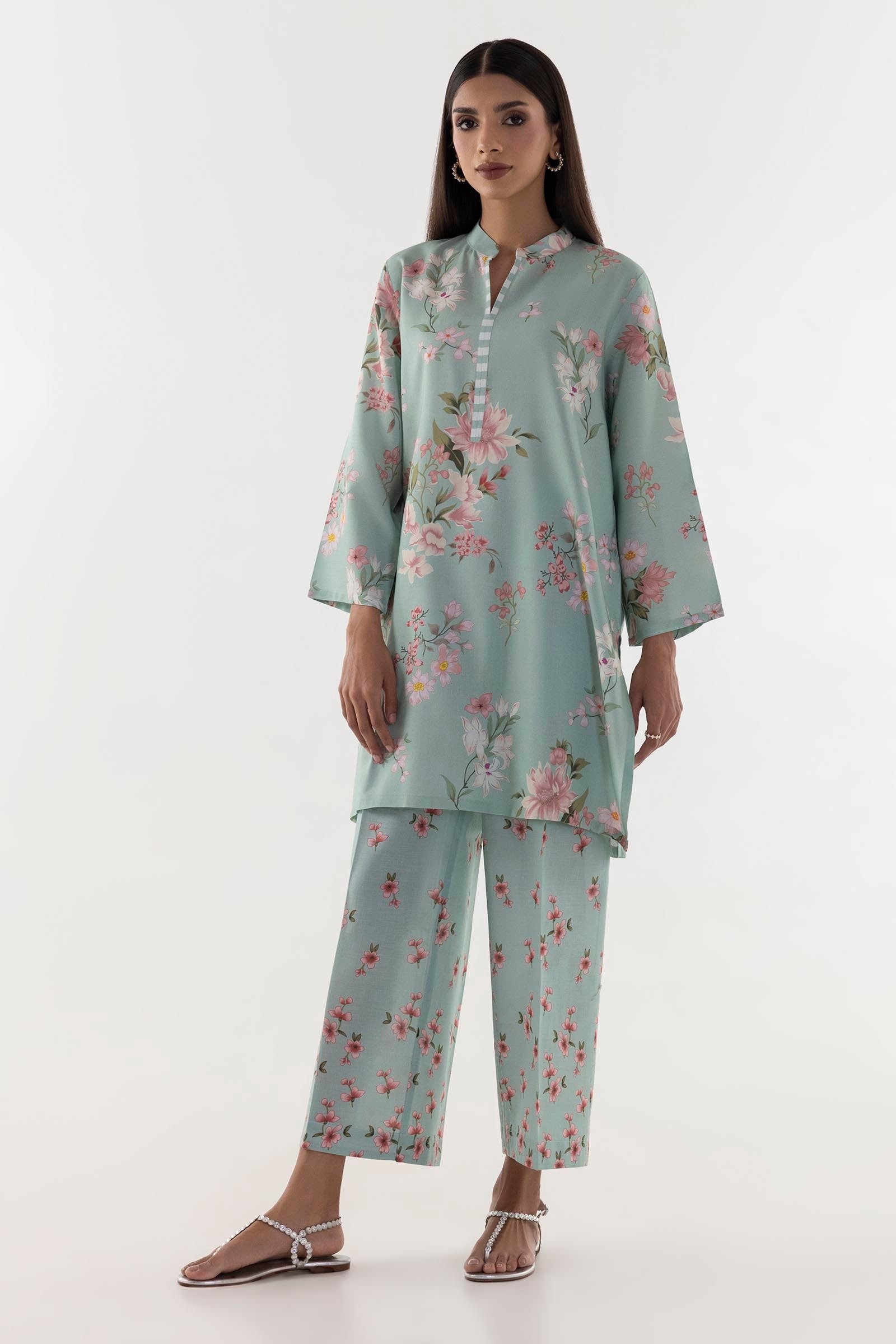 Stitched Multi Printed Shirt + Culotte Main image