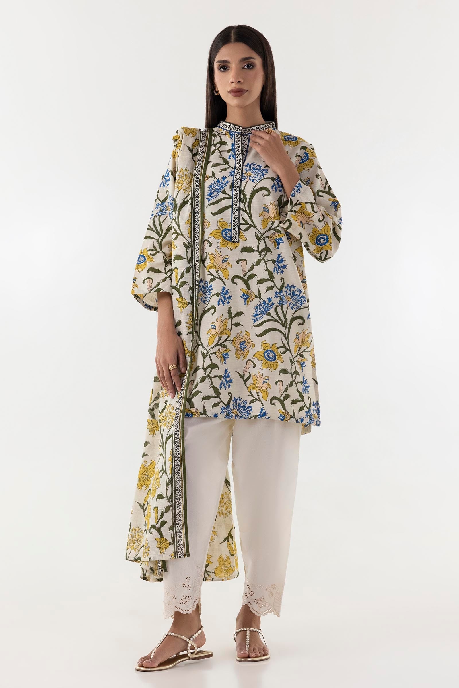 Stitched Multi Printed Shirt + Dupatta Main image
