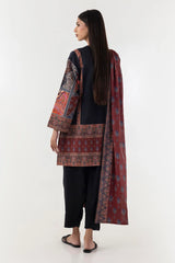 Stitched Multi Printed Shirt + Dupatta
