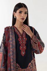 Stitched Multi Printed Shirt + Dupatta