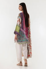 Stitched Multi Printed Shirt + Dupatta