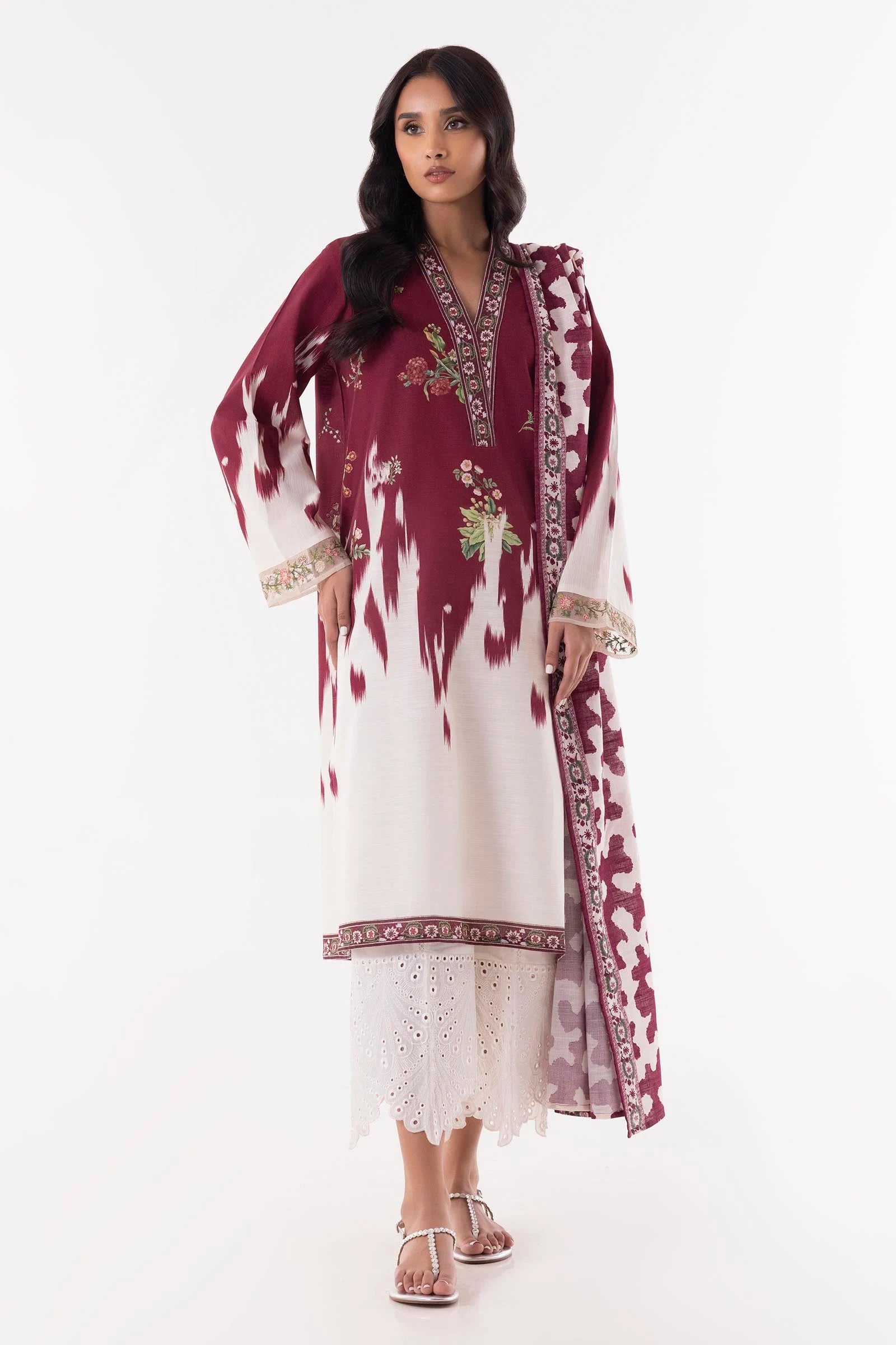 Stitched Multi Printed Shirt + Dupatta Main image