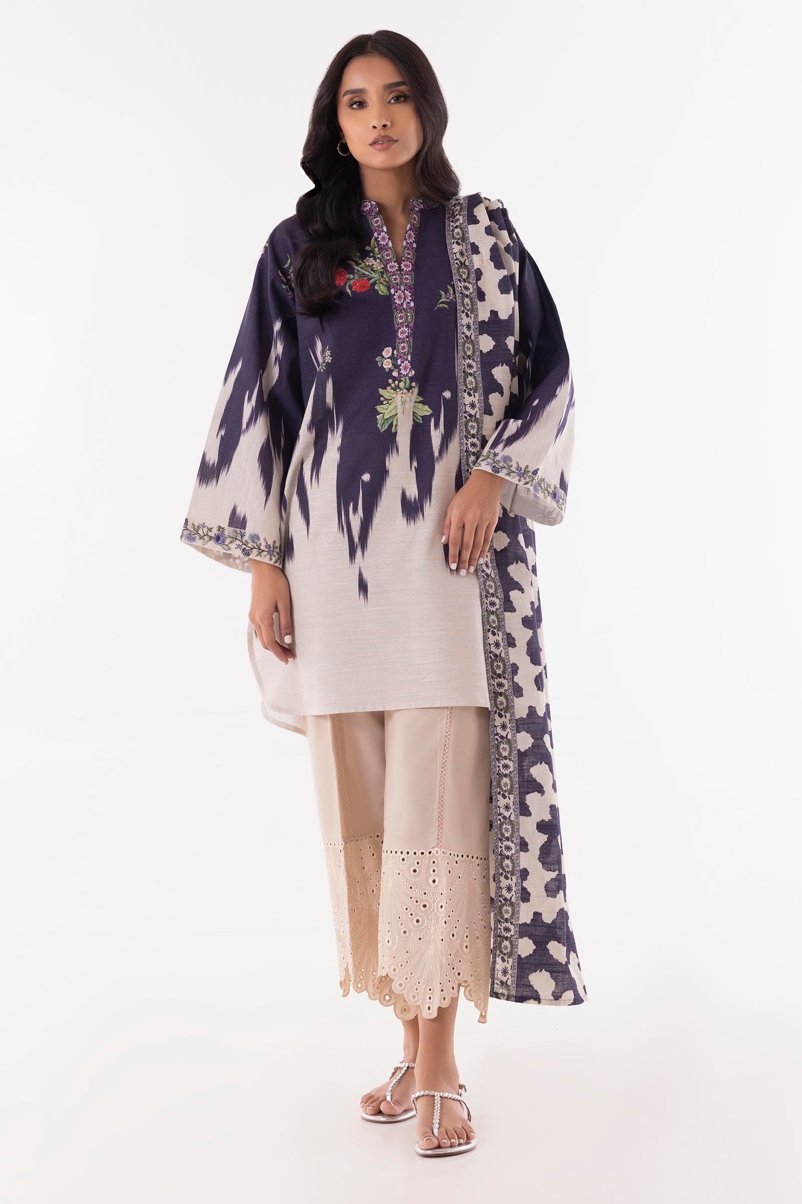 Stitched Multi Printed Shirt + Dupatta Main image