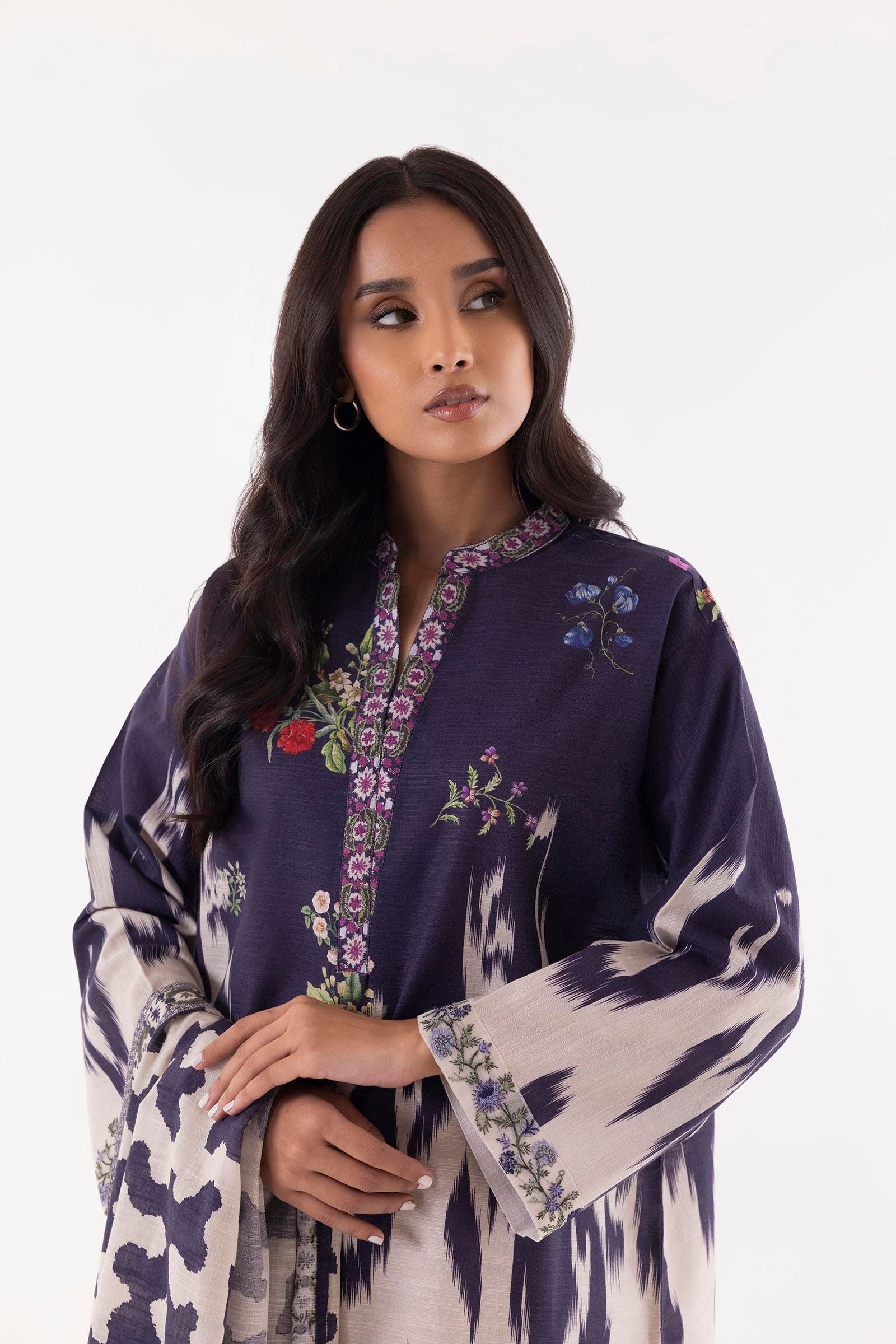 Stitched Multi Printed Shirt + Dupatta Secondary image