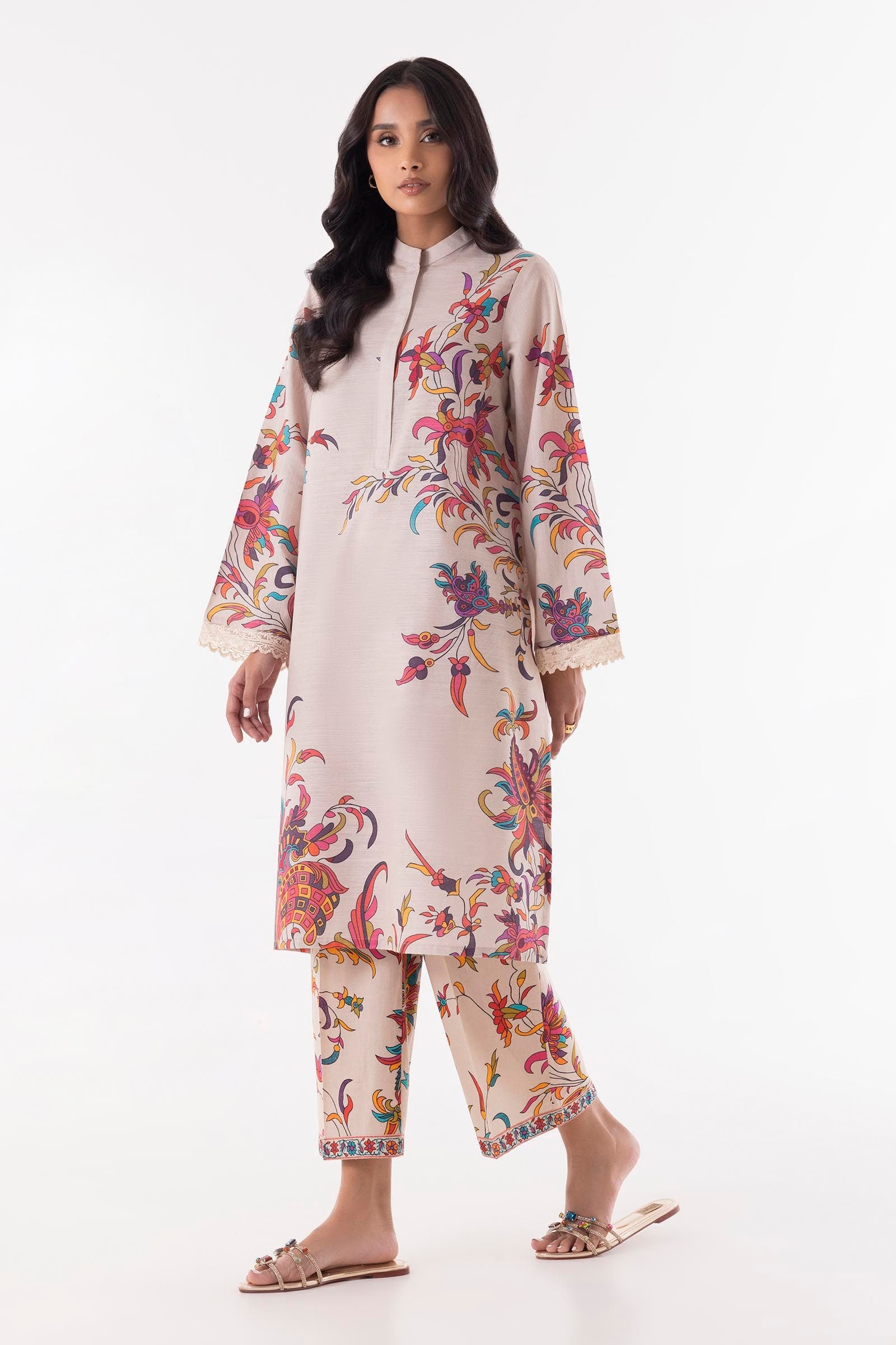 Stitched Multi Printed Shirt + Bottom Main image