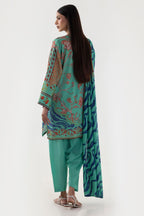 Stitched Multi Printed Shirt + Shalwar + Dupatta