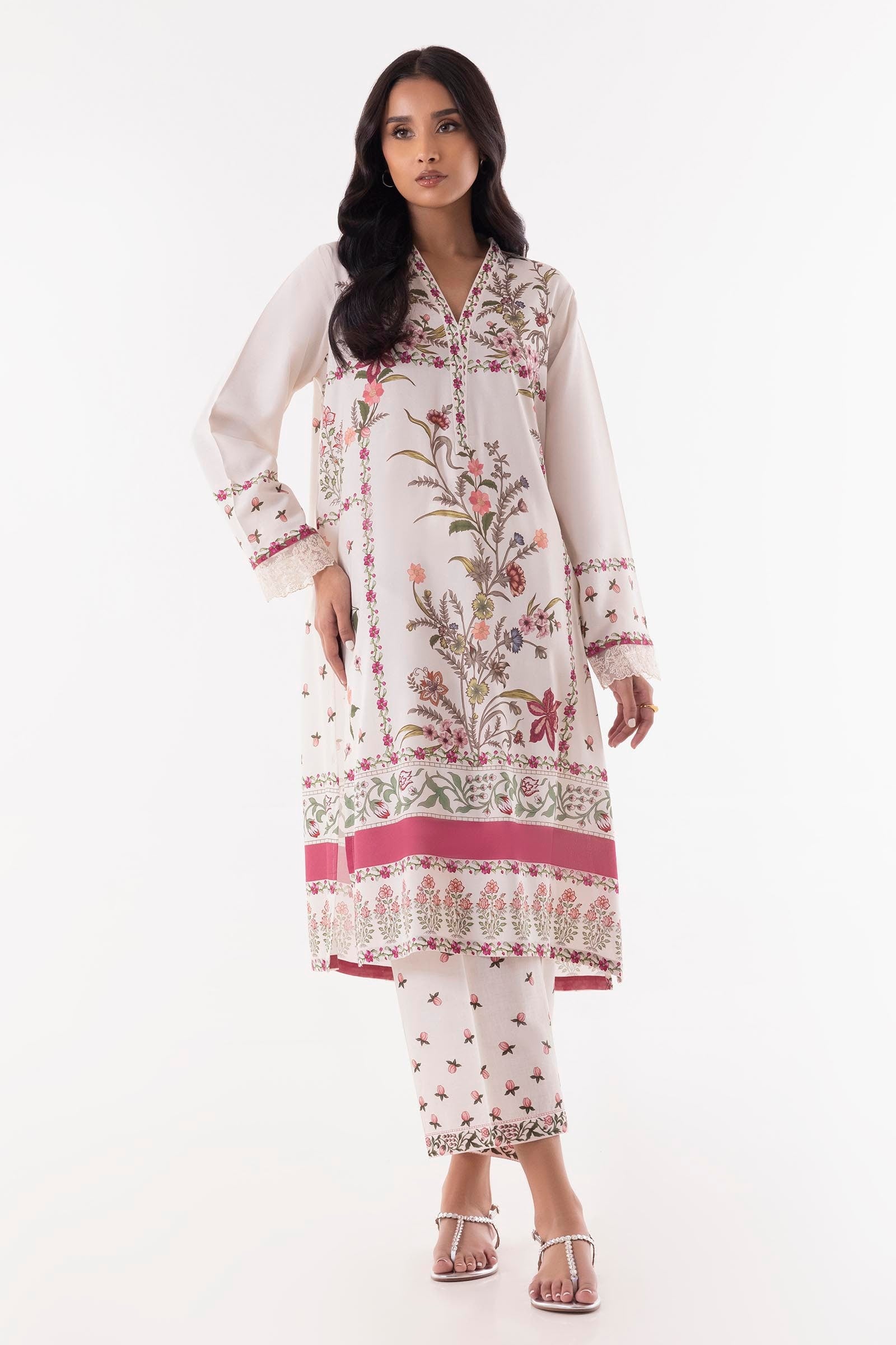 Stitched Multi Printed Shirt + Culotte