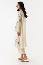Stitched Beige Embroidered Shirt