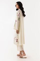 Stitched Beige Embroidered Shirt
