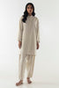 Stitched Beige Embroidered Shirt + Shalwar
