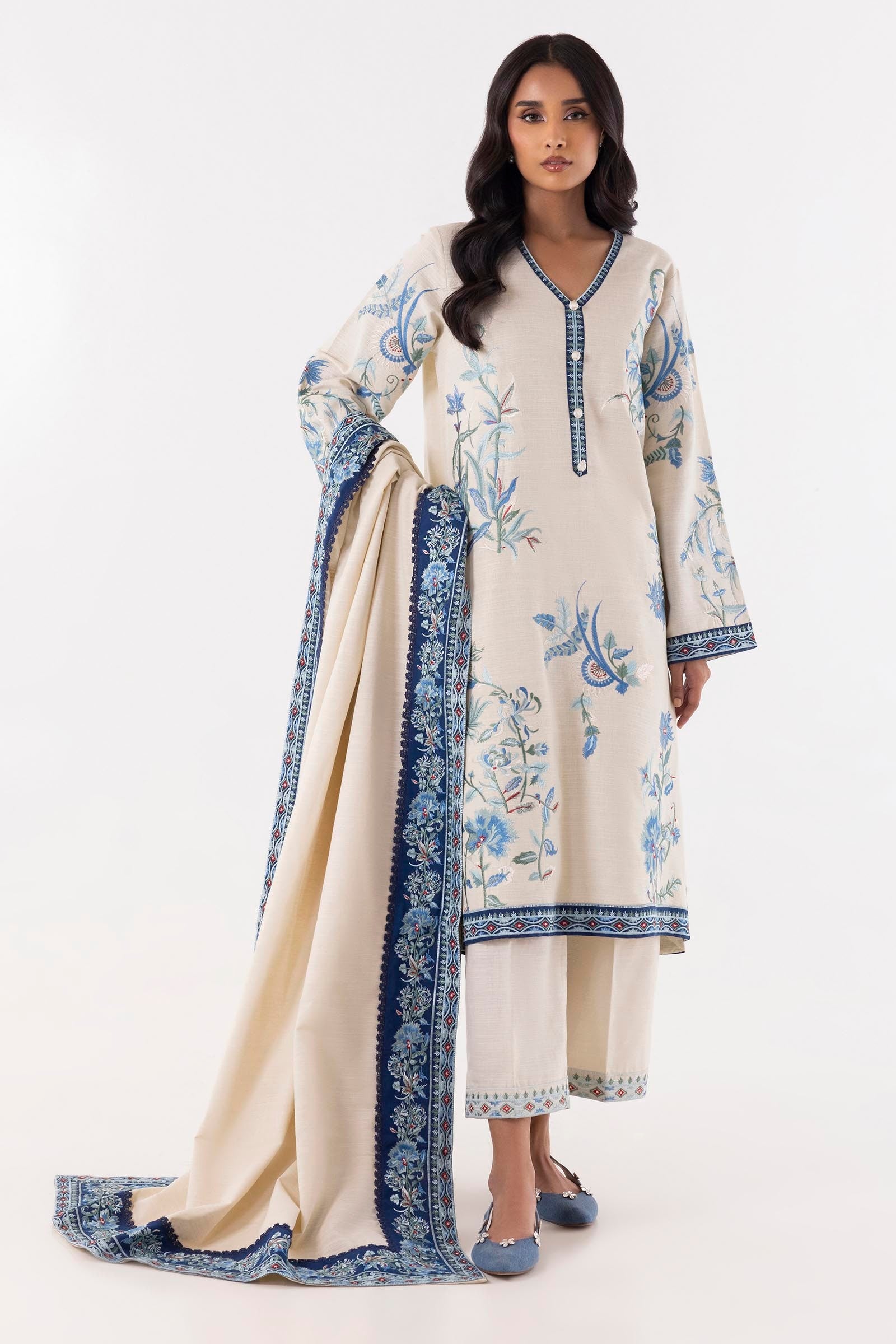 Multi Khaddar Shawl Main image