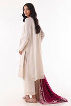 Stitched Cream Embroidered Shirt