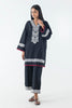 Stitched Black Embroidered Shirt